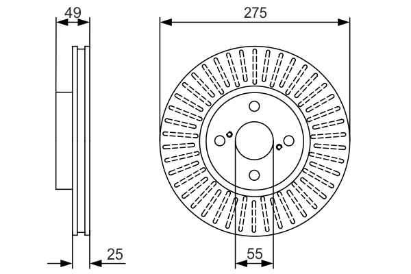 BOSCH 0 986 479 971 Brake Disc