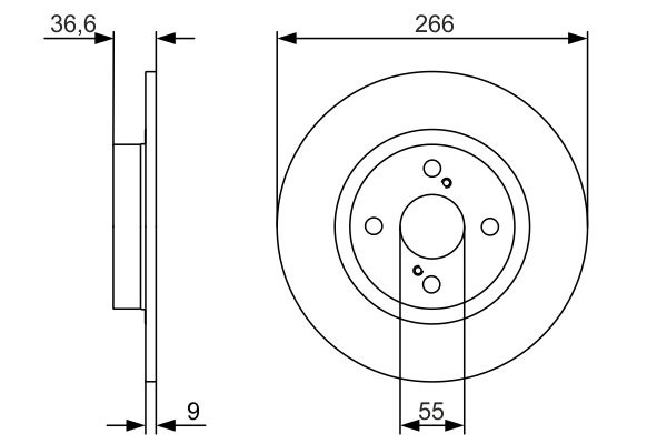 BOSCH 0 986 479 977 Brake Disc