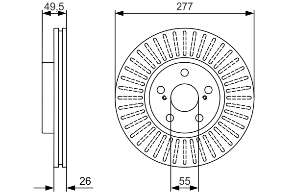 BOSCH 0 986 479 979 Brake Disc