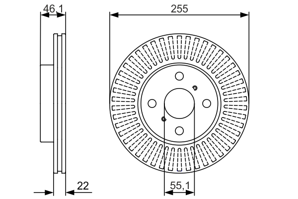 BOSCH 0 986 479 987 Brake Disc