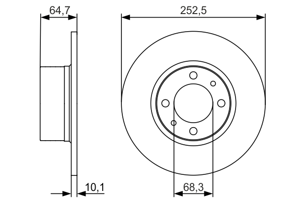 BOSCH 0 986 479 988 Discofreno-Discofreno-Ricambi Euro