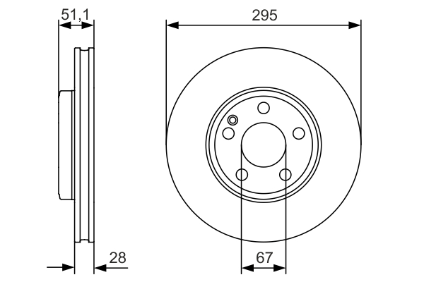 BOSCH 0 986 479 A01 féktárcsa