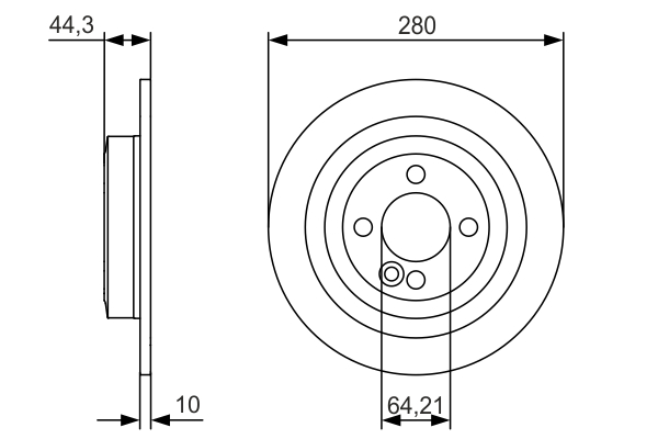 BOSCH 0 986 479 A08 Discofreno-Discofreno-Ricambi Euro