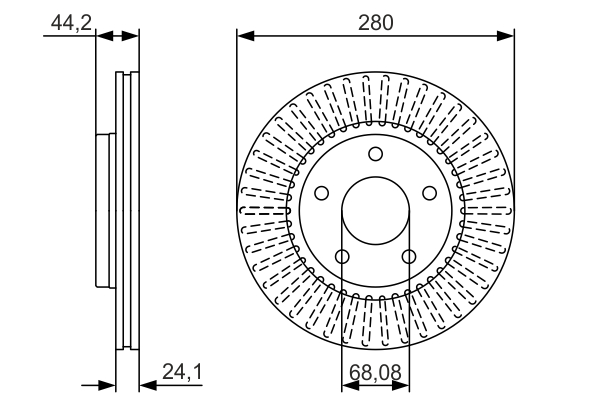 BOSCH 0 986 479 A19 Brake Disc