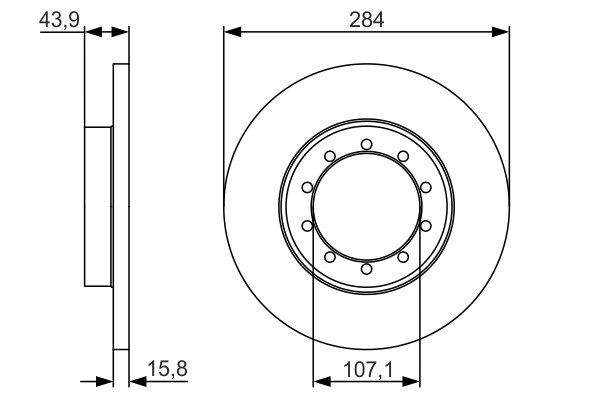 BOSCH 0 986 479 A34 Discofreno-Discofreno-Ricambi Euro