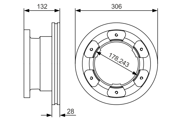 BOSCH 0 986 479 A35 Brake Disc