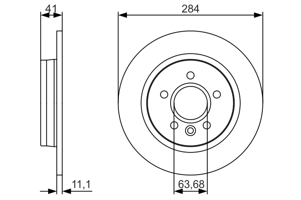 BOSCH 0 986 479 A36 Brake Disc