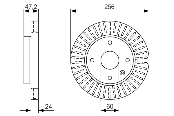 BOSCH 0 986 479 A54 Disc frana