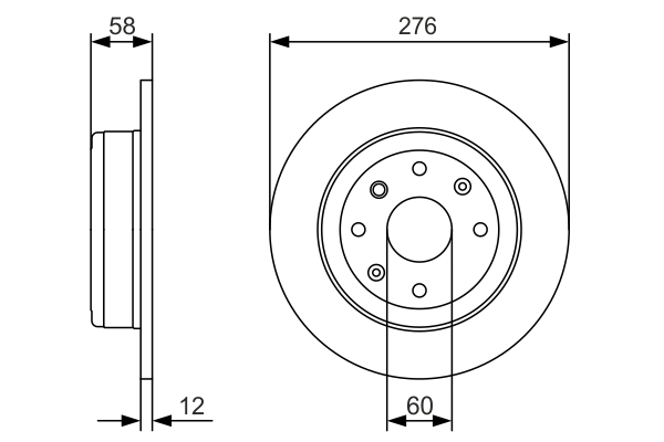 BOSCH 0 986 479 A56 Brake Disc