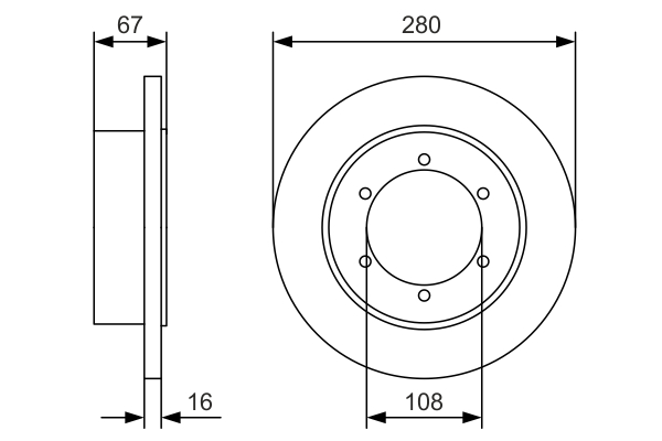 BOSCH 0 986 479 A94 Discofreno-Discofreno-Ricambi Euro