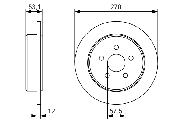 BOSCH 0 986 479 B08 Discofreno-Discofreno-Ricambi Euro