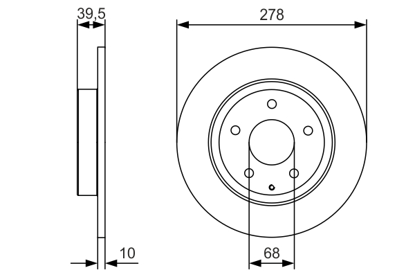 BOSCH 0 986 479 C22 Disc frana