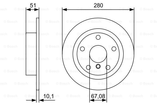 BOSCH 0 986 479 C92 Discofreno-Discofreno-Ricambi Euro