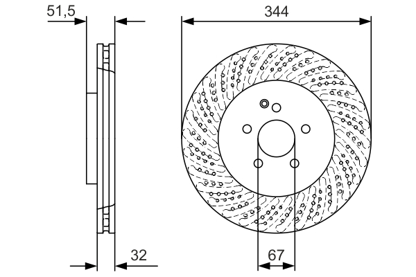 BOSCH 0 986 479 D07 Discofreno-Discofreno-Ricambi Euro