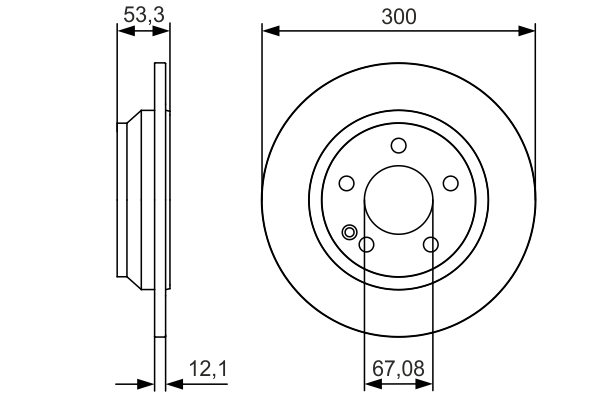 BOSCH 0 986 479 D12 Disc frana