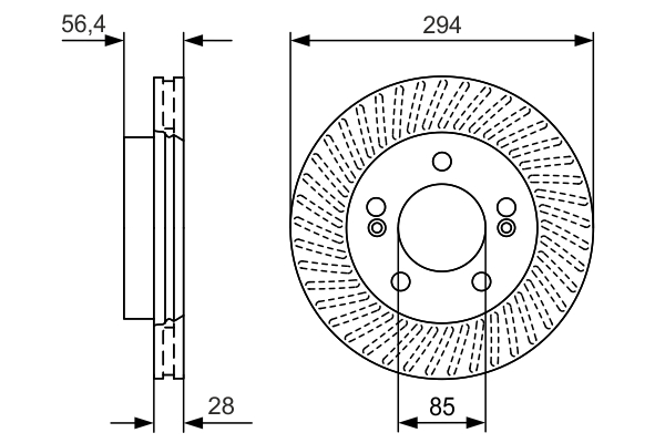 BOSCH 0 986 479 D32 Discofreno-Discofreno-Ricambi Euro