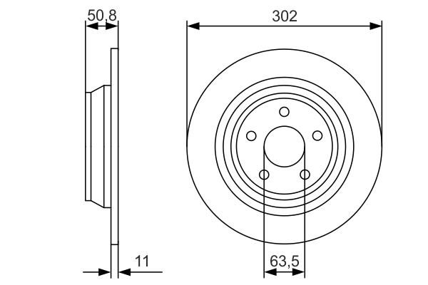 BOSCH 0 986 479 D37 Disc frana