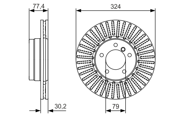 BOSCH 0 986 479 D39 Discofreno-Discofreno-Ricambi Euro