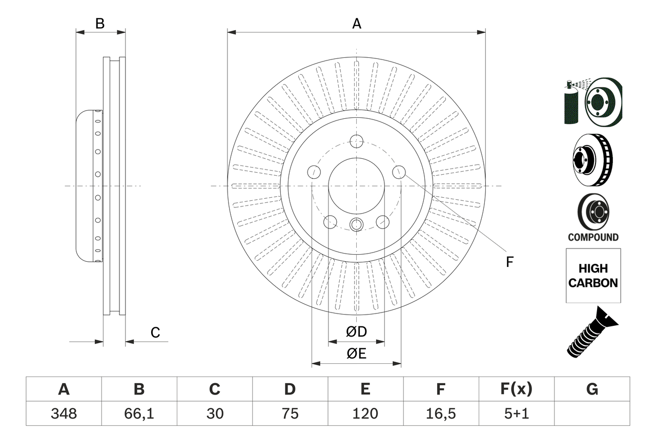 BOSCH 0 986 479 E16 Discofreno