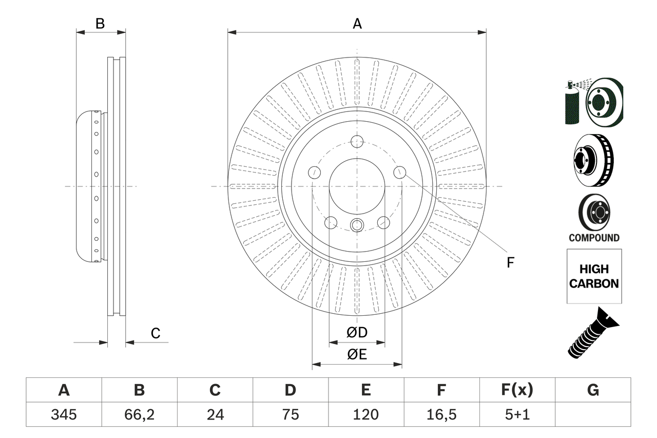 BOSCH 0 986 479 E17 Discofreno