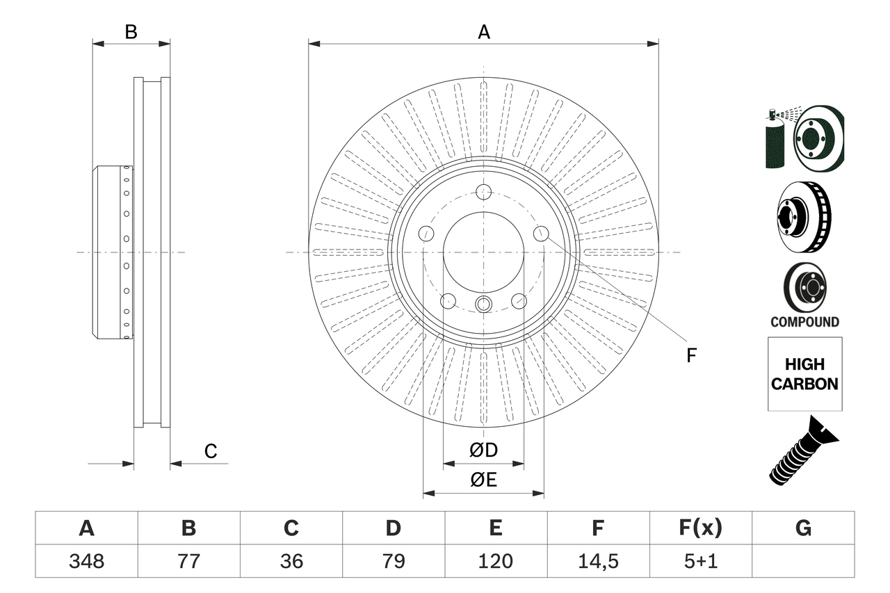 BOSCH 0 986 479 E20 Discofreno