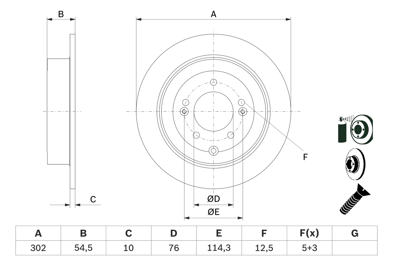 BOSCH 0 986 479 E43 Discofreno