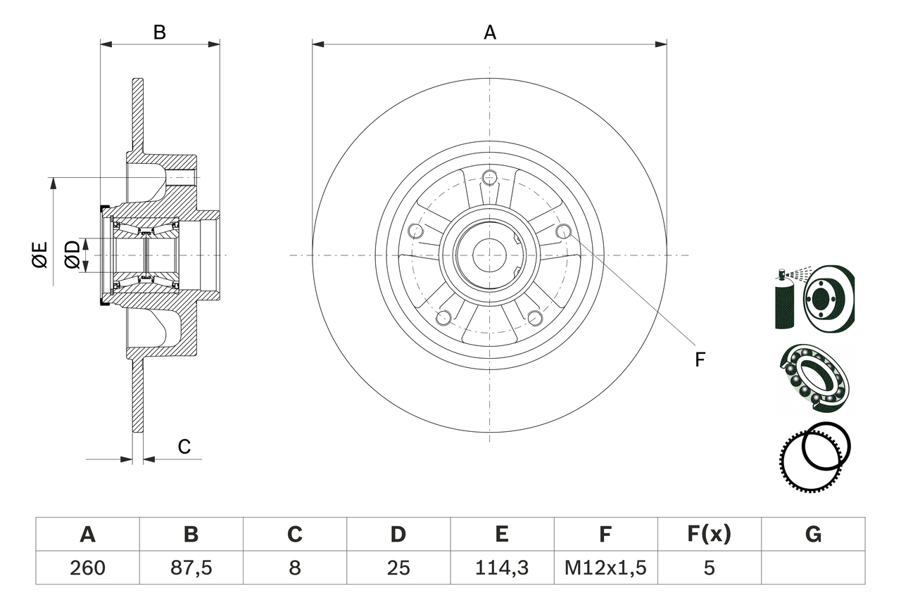 BOSCH 0 986 479 E79 Discofreno