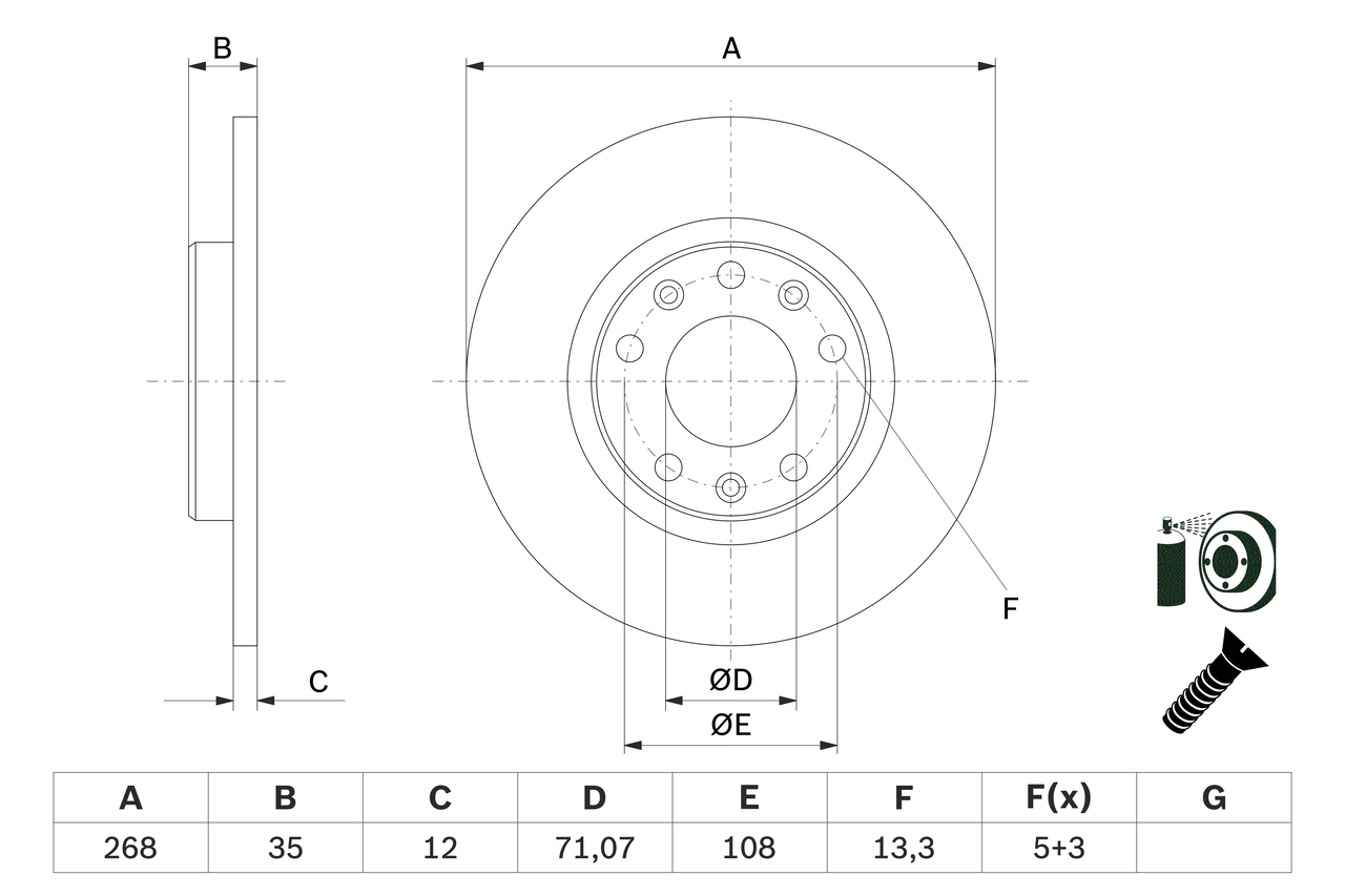 BOSCH 0 986 479 E94 Discofreno