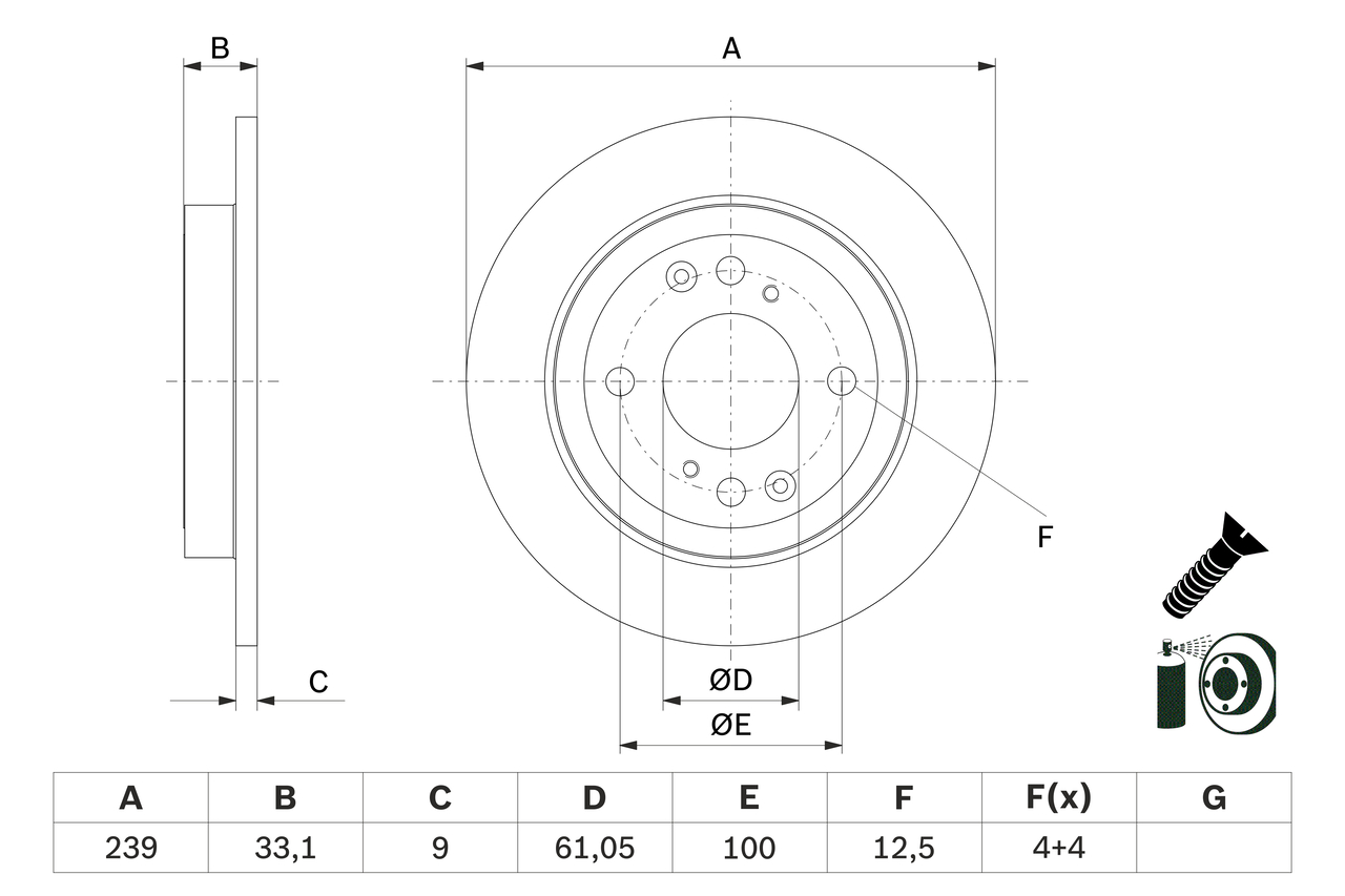 BOSCH 0 986 479 E95 Discofreno