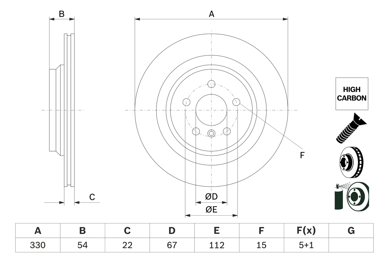 BOSCH 0 986 479 E97 Discofreno