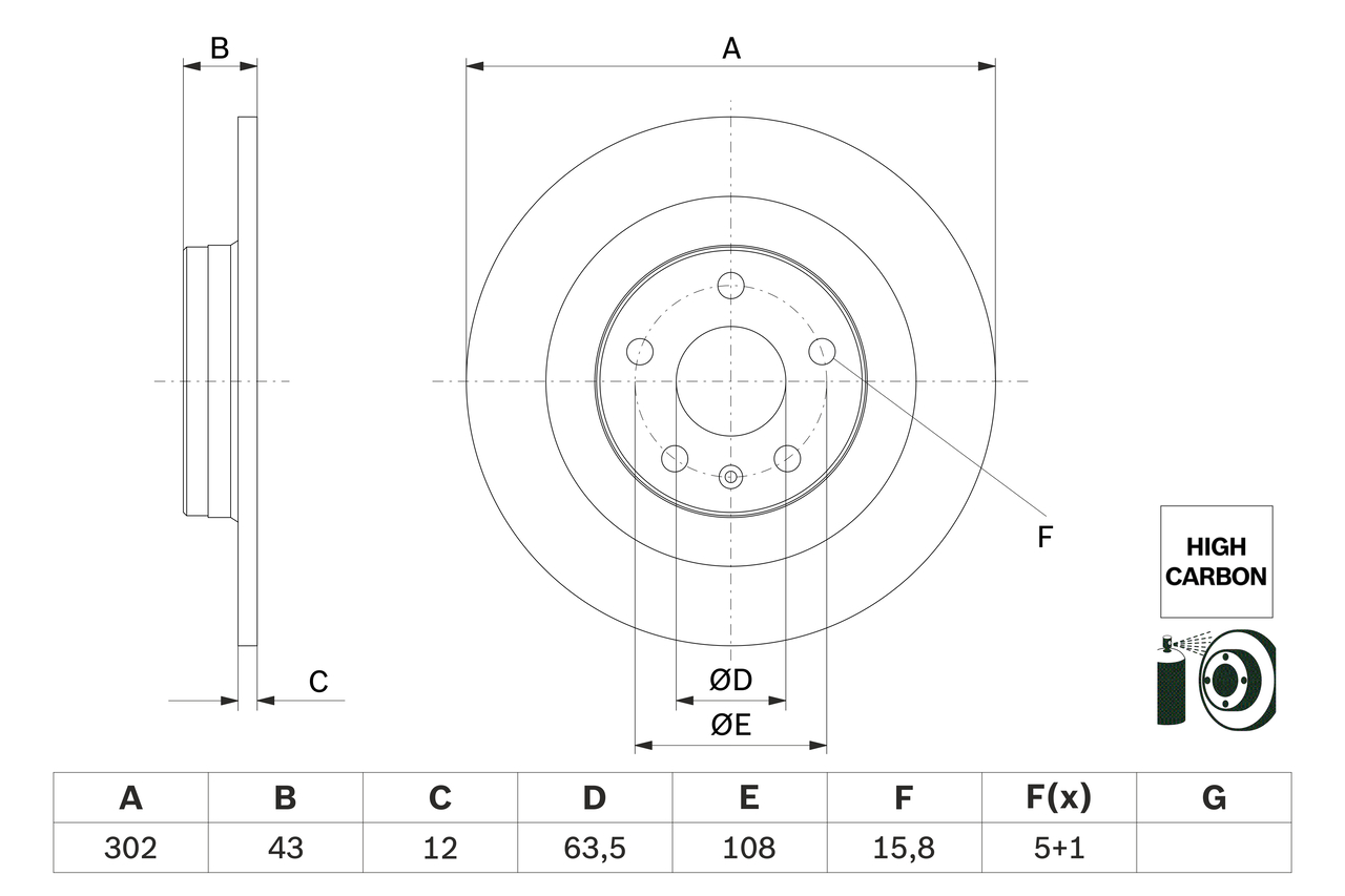 BOSCH 0 986 479 F31 Discofreno