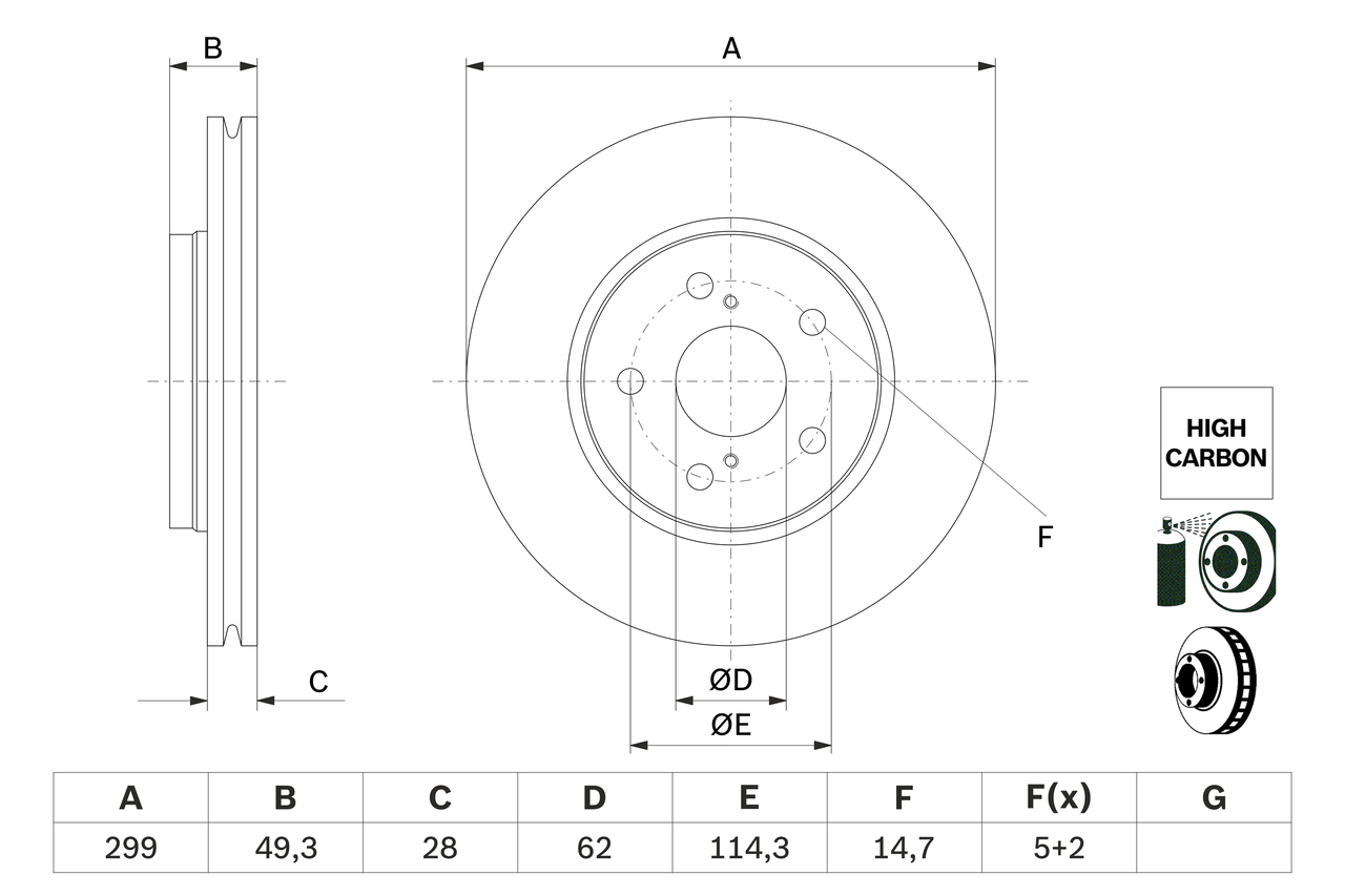 BOSCH 0 986 479 F49 Discofreno