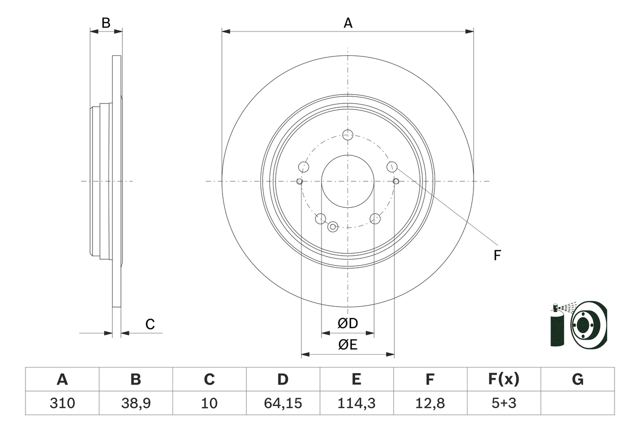 BOSCH 0 986 479 G18 Brzdový...