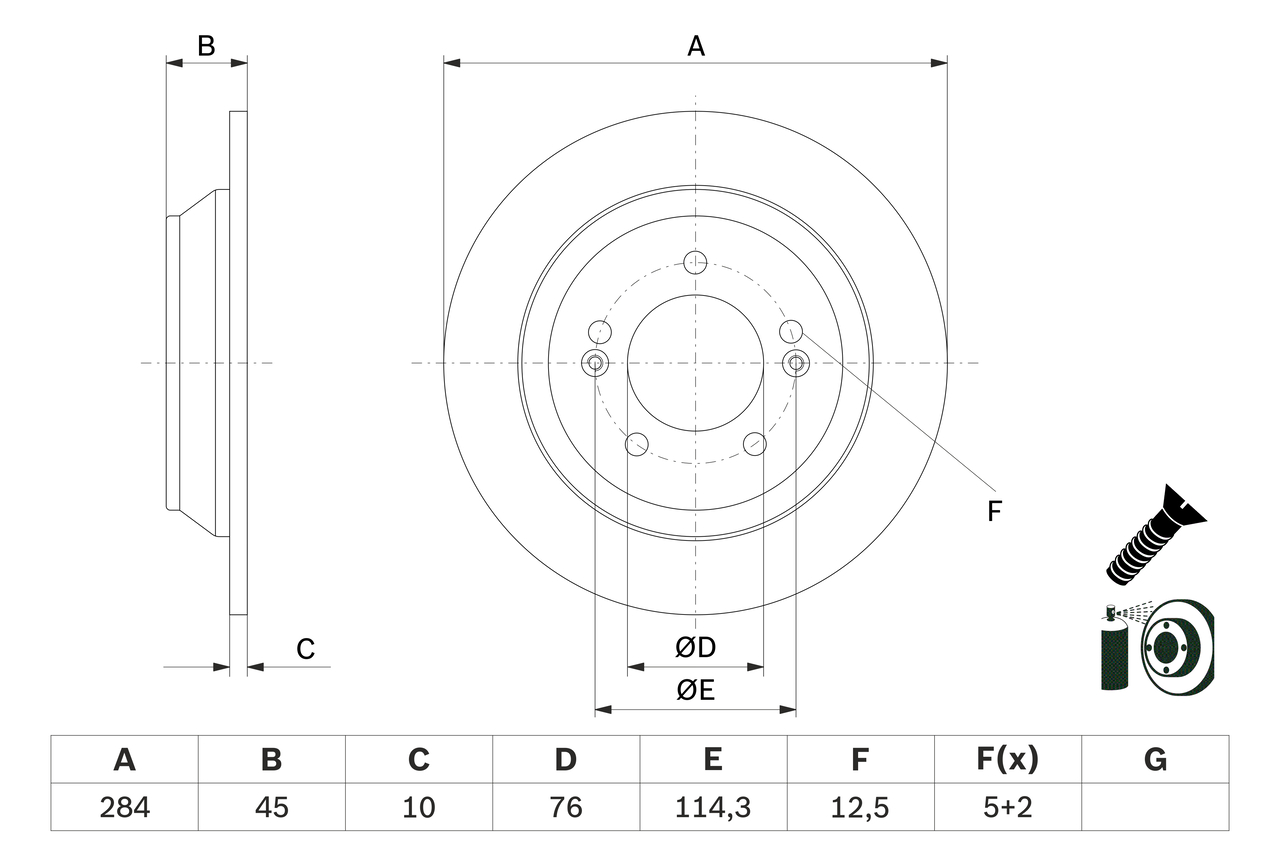 BOSCH 0 986 479 G28 Discofreno