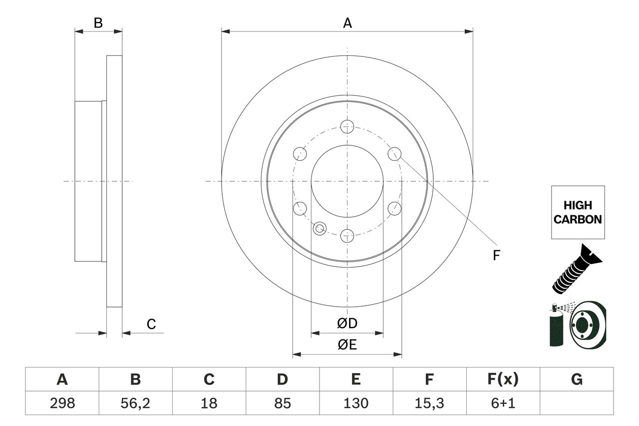 BOSCH 0 986 479 H07 Discofreno