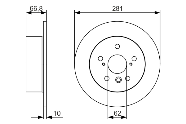 BOSCH 0 986 479 R06 Brake Disc