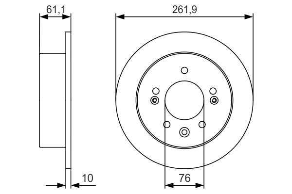 BOSCH 0 986 479 R09 Brake Disc