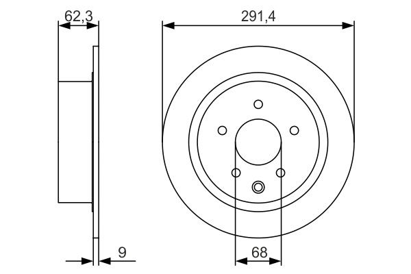 BOSCH 0 986 479 R14 Brake Disc