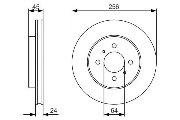 BOSCH 0 986 479 R18 Brake Disc