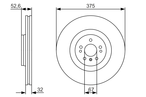 BOSCH 0 986 479 R31 Brake Disc