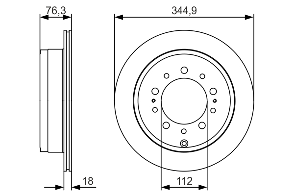 BOSCH 0 986 479 R32 Brake Disc