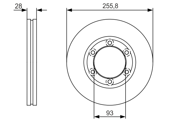 BOSCH 0 986 479 R37 Brake Disc