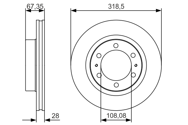 BOSCH 0 986 479 R46 féktárcsa