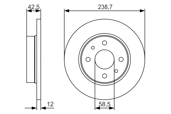 BOSCH 0 986 479 R61 Brzdový...