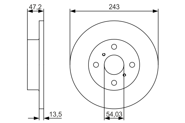 BOSCH 0 986 479 R87 Brake Disc