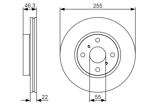 BOSCH 0 986 479 R88 Brake Disc