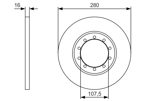 BOSCH 0 986 479 R92 Disc frana