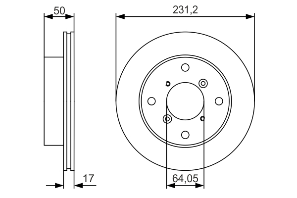 BOSCH 0 986 479 R96 Brake Disc