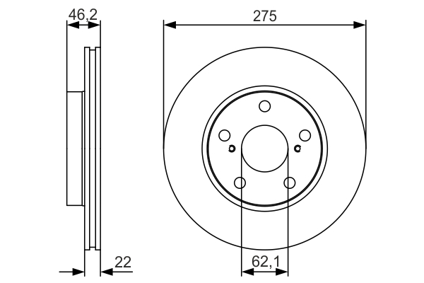 BOSCH 0 986 479 R97 Brake Disc