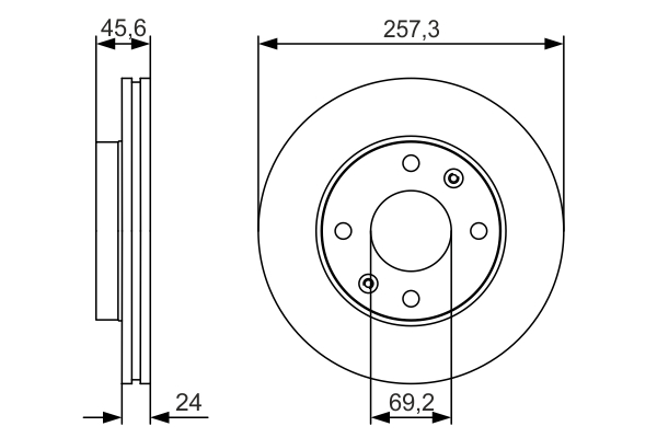 BOSCH 0 986 479 S03 Brake Disc